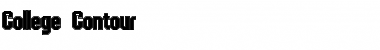 Download College Contour Regular Font Title Preview