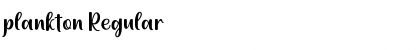 Download plankton Regular Font Title Preview