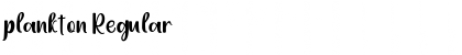 Download plankton Regular Font Title Preview