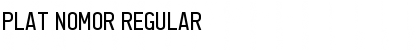 Download Plat Nomor Regular Font Title Preview