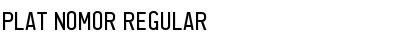 Download Plat Nomor Regular Font Title Preview