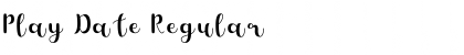 Download Play Date Regular Font Title Preview
