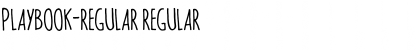 Download Playbook-Regular Regular Font Title Preview