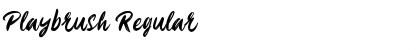 Download Playbrush Regular Font Title Preview