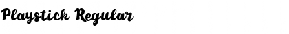 Download Playstick Regular Font Title Preview