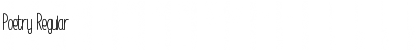 Download Poetry Regular Font Title Preview
