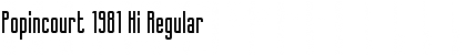 Download Popincourt 1981 Hi Regular Font Title Preview