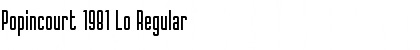Download Popincourt 1981 Lo Regular Font Title Preview