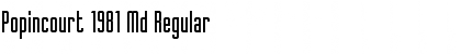 Download Popincourt 1981 Md Regular Font Title Preview