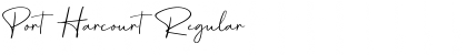 Download Port Harcourt Regular Font Title Preview