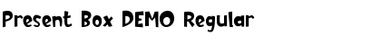 Download Present Box DEMO Regular Font Title Preview