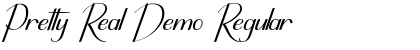 Download Pretty Real Demo Regular Font Title Preview