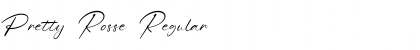 Download Pretty Rosse Regular Font Title Preview