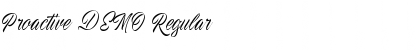 Download Proactive DEMO Regular Font Title Preview