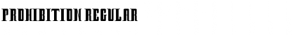 Download Prohibition Regular Font Title Preview
