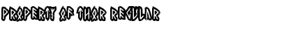 Download Property of Thor Regular Font Title Preview