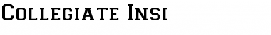 Download Collegiate-Insi Regular Font Title Preview