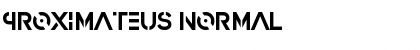 Download Proximateus Normal Font Title Preview