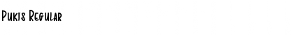 Download Pukis Regular Font Title Preview