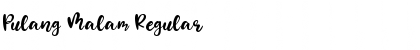 Download Pulang Malam Regular Font Title Preview