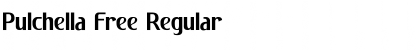 Download Pulchella Free Regular Font Title Preview