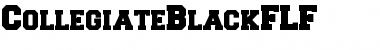 Download CollegiateBlackFLF Regular Font Title Preview