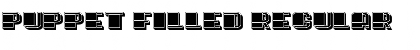 Download Puppet Filled Regular Font Title Preview
