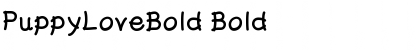 Download PuppyLoveBold Bold Font Title Preview