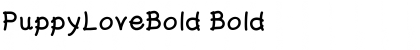 Download PuppyLoveBold Bold Font Title Preview