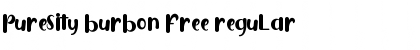 Download Puresity Burbon FREE Regular Font Title Preview