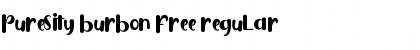 Download Puresity Burbon FREE Regular Font Title Preview