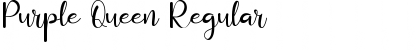 Download Purple Queen Regular Font Title Preview