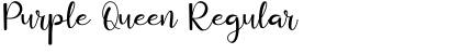 Download Purple Queen Regular Font Title Preview