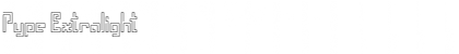 Download Pype Extralight Font Title Preview