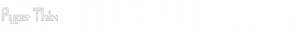 Download Pype Thin Font Title Preview