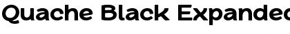 Download Quache Black Expanded Font