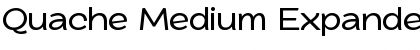 Download Quache Medium Expanded Font