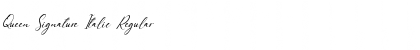 Download Queen Signature Italic Regular Font Title Preview