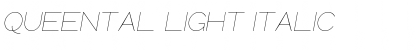 Download Queental Light Italic Font Title Preview