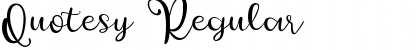 Download Quotesy Regular Font Title Preview