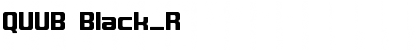 Download QUUB Black_R Font Title Preview