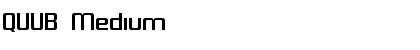 Download QUUB Medium Font Title Preview