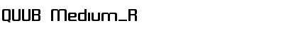 Download QUUB Medium_R Font Title Preview