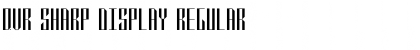 Download QVR Sharp Display Regular Font Title Preview
