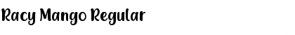 Download Racy Mango Regular Font Title Preview