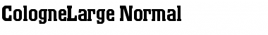 Download CologneLarge Normal Font Title Preview