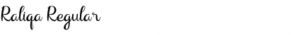 Download Raliqa Regular Font Title Preview