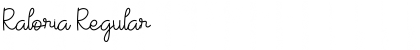 Download Raloria Regular Font Title Preview