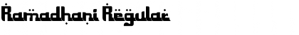 Download Ramadhani Regular Font Title Preview