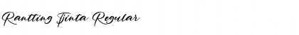 Rantting Tjinta Regular Font Title Preview Rantting Tjinta Regular Font Title Preview